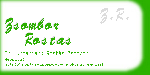 zsombor rostas business card