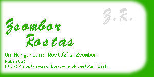 zsombor rostas business card